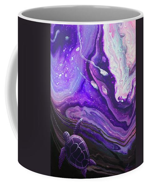  Coffee Mug featuring the painting Purple Munchkin by William Love