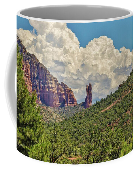 Arizona Coffee Mug featuring the photograph Rabbit Ears Butte by Marisa Geraghty Photography