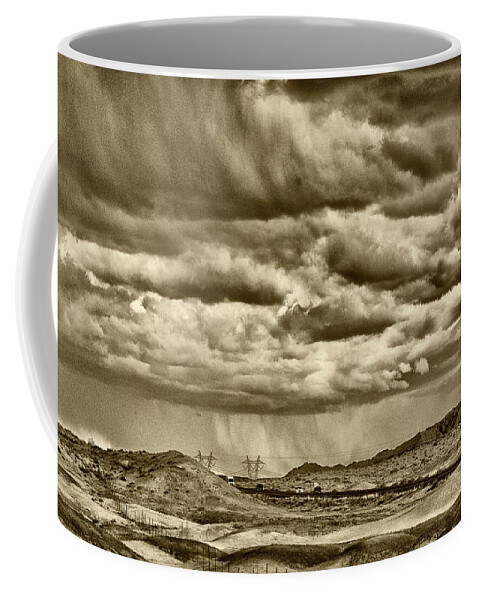 Rain Coffee Mug featuring the photograph Rain is Coming by Tom Kelly