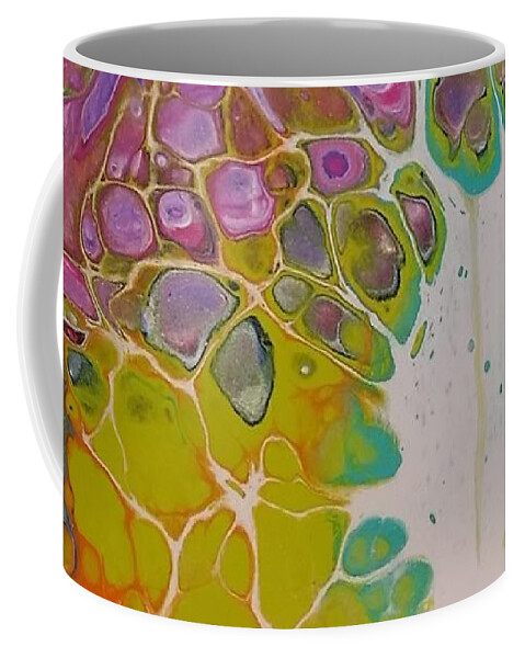 Rainbow Coffee Mug featuring the painting Rainbow Connection by Casey Rasmussen White