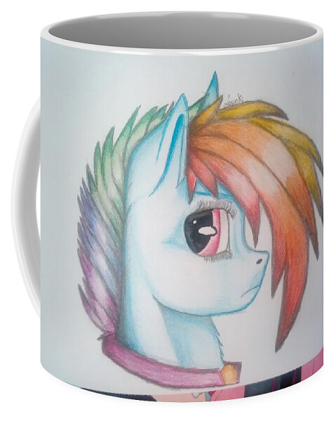 Rainbow dash rock version Coffee Mug by Lounki - Pixels
