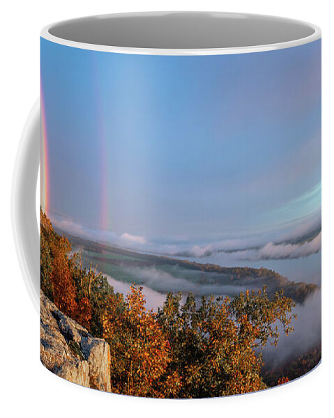 Petit Jean Coffee Mug featuring the photograph Rainbow Morn by James Barber