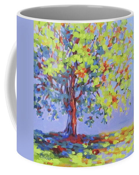 Tree Coffee Mug featuring the painting Rainbow Tree by Karen Ilari