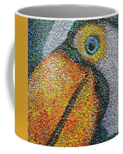 Rainforest Resident Coffee Mug featuring the painting Rainforest Resident by Cheryle Gannaway
