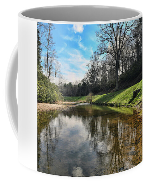 Rakes Mill Pond Coffee Mug featuring the photograph Rakes Mill Pond - Floyd Virginia by Kerri Farley