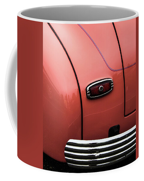 Orange Coffee Mug featuring the photograph Rear taillight by Ron Roberts