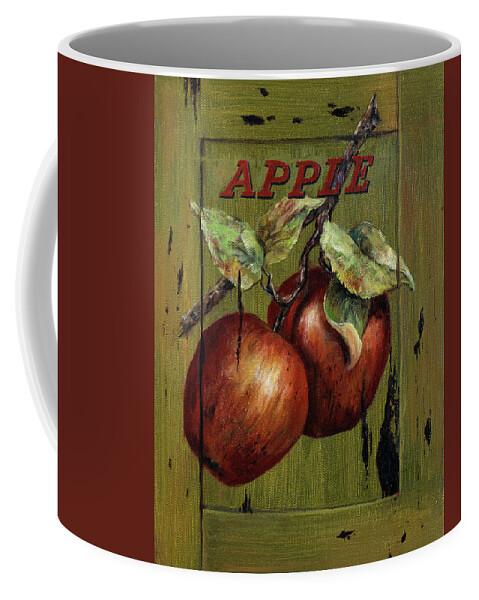 Apples Coffee Mug featuring the painting Red Delicious Apples by Lynne Pittard