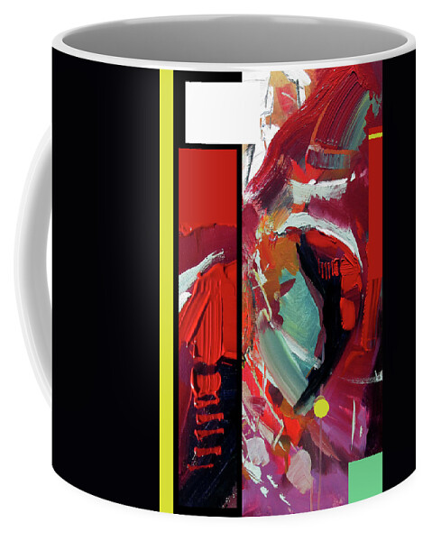 Coffee Mug featuring the painting Red Drink by John Gholson