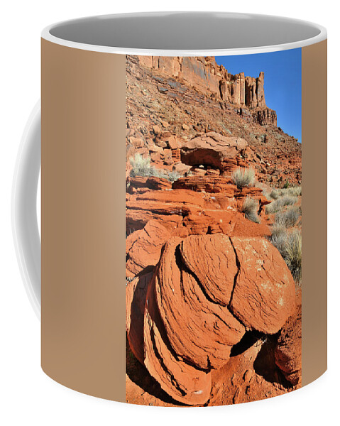 Red Rock Coffee Mug featuring the photograph Red Rock Beauty near Moab Utah by Ray Mathis