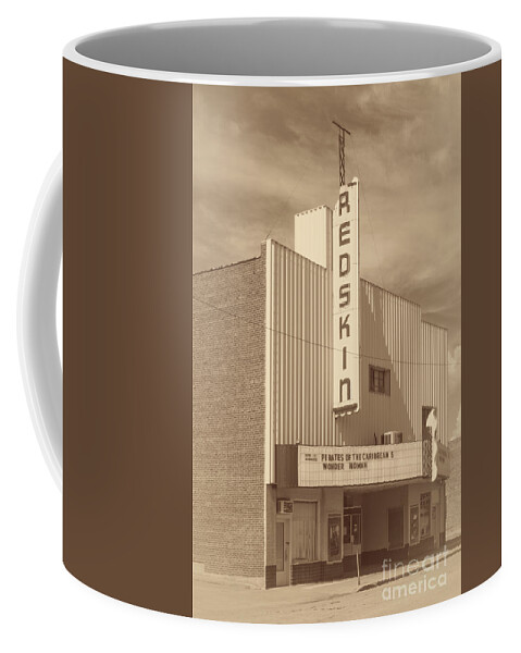 Redskin Theater Coffee Mug featuring the photograph Redskin Theater by Imagery by Charly