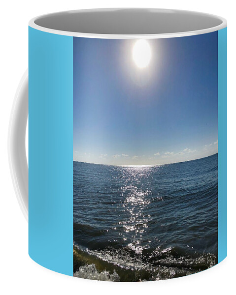 Reflection Coffee Mug featuring the photograph Reflective Sunrise Over the Atlantic by Dennis Schmidt