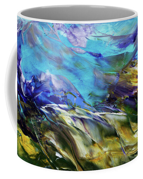 Abstract Coffee Mug featuring the painting Release by Diane Maley