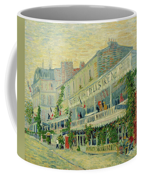 Restaurant Coffee Mug featuring the painting Restaurant De La Sirene At Asnieres, 1887 By Vincent Van Gogh by Vincent Van Gogh