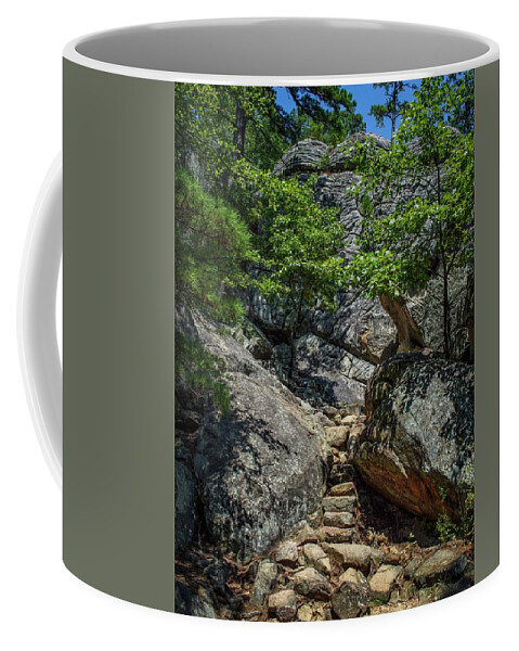 Steps Coffee Mug featuring the photograph Robbers Cave Steps by Buck Buchanan