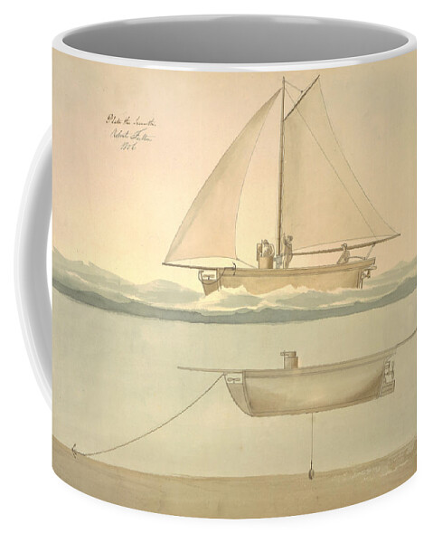 1806 Coffee Mug featuring the photograph Robert Fulton, Submarine Design, 1806 by Science Source