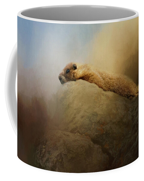 Alpine Coffee Mug featuring the photograph Rock Chuck by Lana Trussell