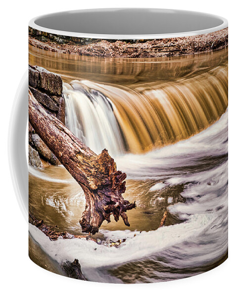 Washington Coffee Mug featuring the photograph Rock Creek Waterfall - Washington by Stuart Litoff