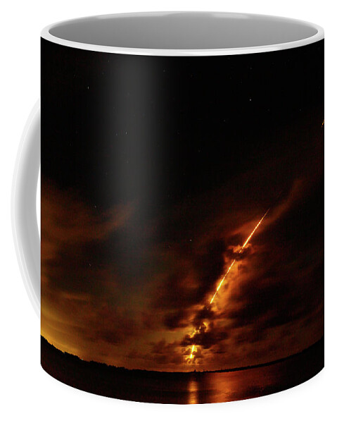 Nasa Coffee Mug featuring the photograph Rocket Launch by Les Greenwood