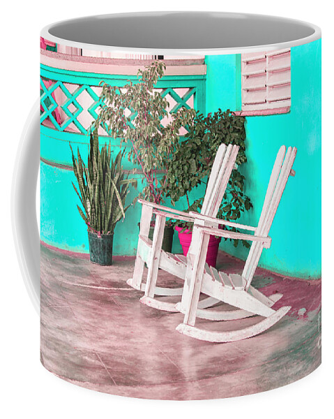 Antique Coffee Mug featuring the photograph Rocking chairs by Patricia Hofmeester