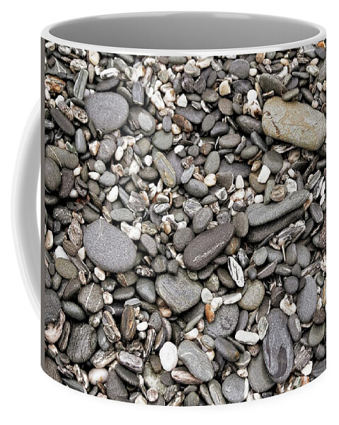 New Zealand Coffee Mug featuring the photograph Rocks on Beach - New Zealand by Steven Ralser