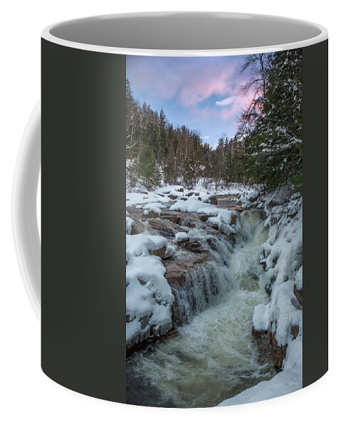 Rocky Coffee Mug featuring the photograph Rocky Gorge Winter Sunset by White Mountain Images