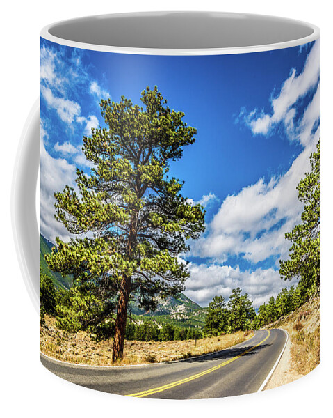 Mountains Coffee Mug featuring the photograph Rocky Mountain Highway by James L Bartlett