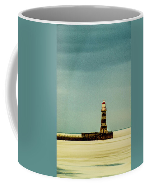 England Coffee Mug featuring the photograph Roker Pier and Lighthouse by John Paul Cullen