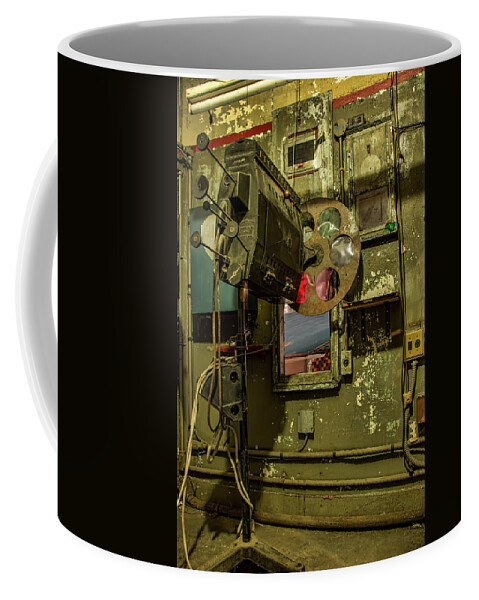Lansdowne Theater Coffee Mug featuring the photograph Roll The Film by Kristia Adams