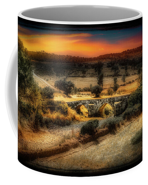 Roman Coffee Mug featuring the photograph Roman Bridge Idanha-a-Velha by Micah Offman