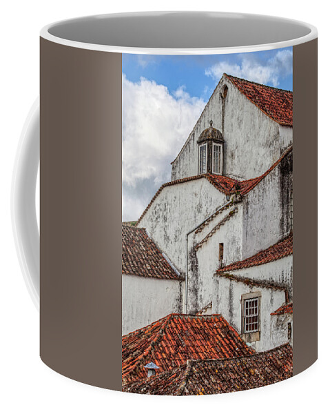 Obidos Coffee Mug featuring the photograph Rooftops of Obidos by David Letts