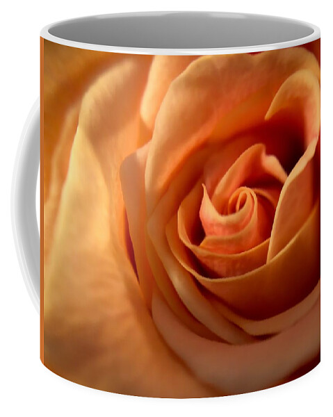 Flower Coffee Mug featuring the photograph Melon-colored Rose by Anamar Pictures