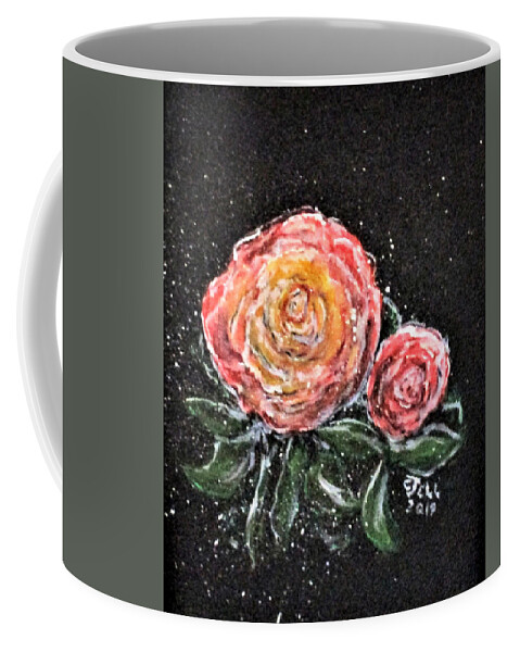 Flowers Coffee Mug featuring the painting Rose In Light by Clyde J Kell