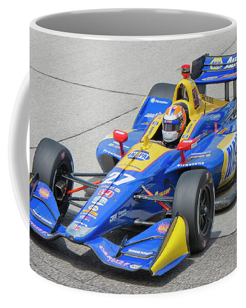 Indy Car Coffee Mug featuring the photograph Rossi At Road America by Billy Knight