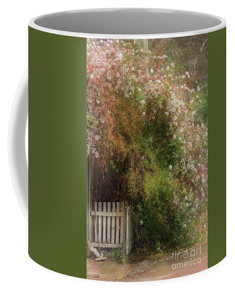Roses Coffee Mug featuring the photograph Rosy Entry by Elaine Teague