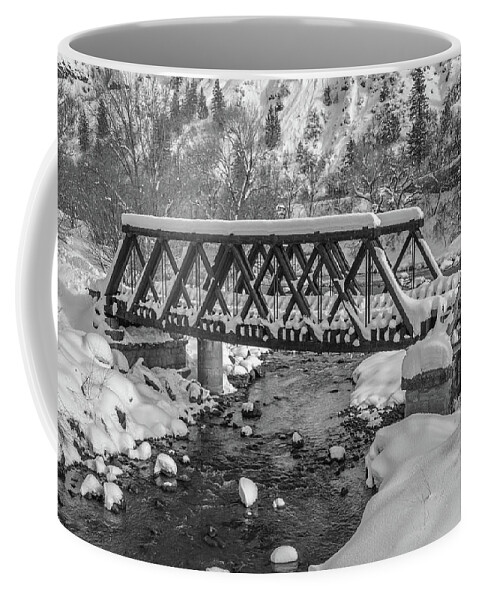 Animas River Coffee Mug featuring the photograph Rotary Park Bridge by Jen Manganello