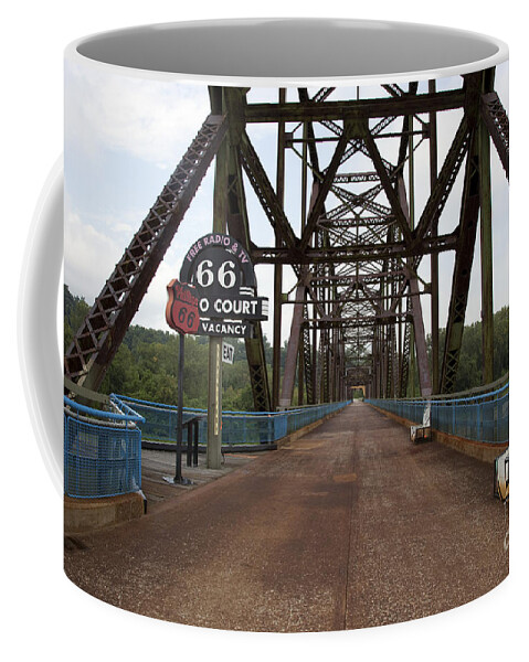 2009 Coffee Mug featuring the photograph Route 66 Bridge, 2009 by Carol Highsmith