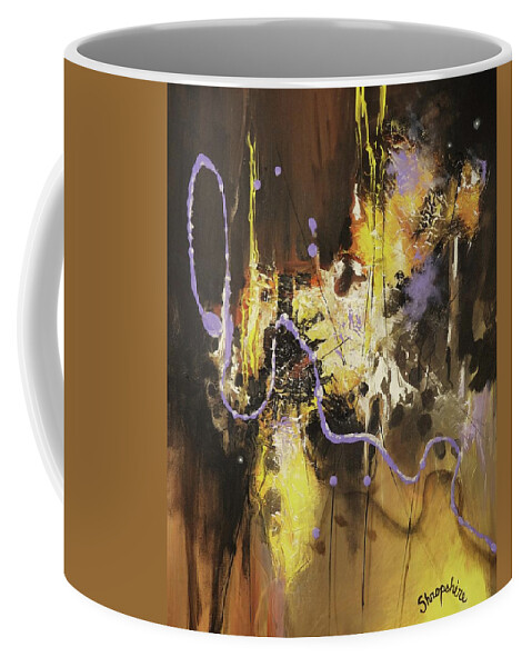 Abstract; Abstract Expressionist; Contemporary Art; Tom Shropshire Painting; Modern Art Coffee Mug featuring the painting Royal Descent by Tom Shropshire