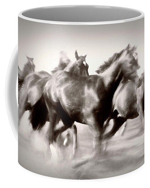 Horse Fine Art Coffee Mug featuring the photograph Run Free by Pamela Steege