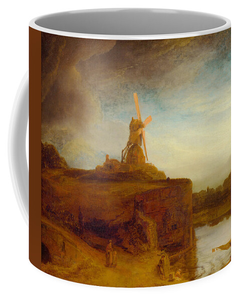 Post Modern Coffee Mug featuring the digital art Rustic 9 Rembrandt by David Bridburg