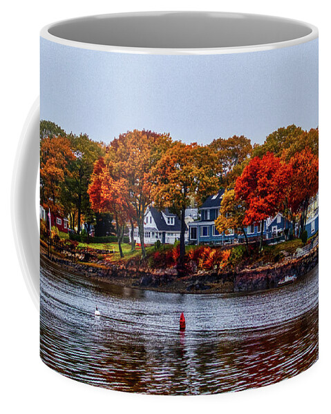 Point Coffee Mug featuring the photograph Salter's Point, Autumn by Scott Hufford