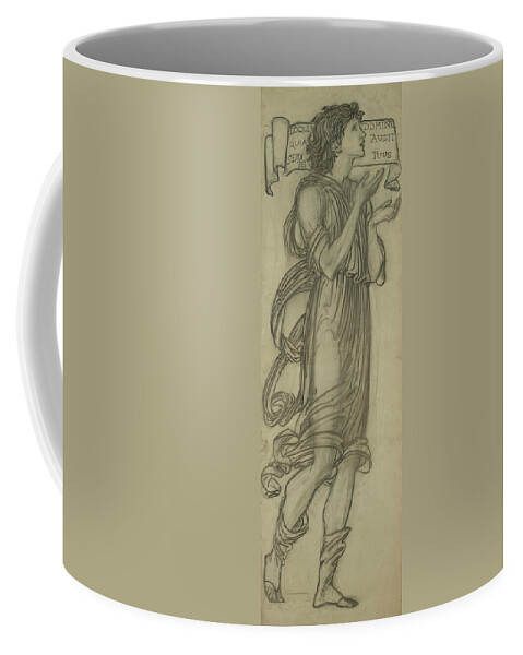 19th Century Art Coffee Mug featuring the drawing Samuel by Edward Burne-Jones