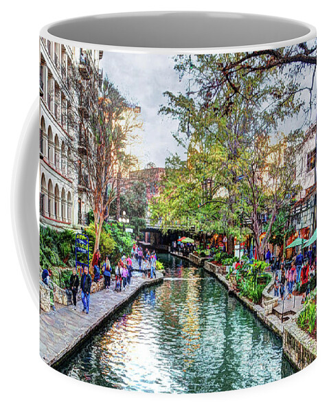 San Antonio Texas Coffee Mug featuring the photograph San Antonio River Walk by Joe Granita