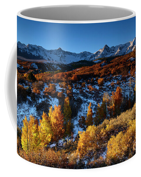 Colorado Coffee Mug featuring the photograph San Juan Sunrise by James Covello
