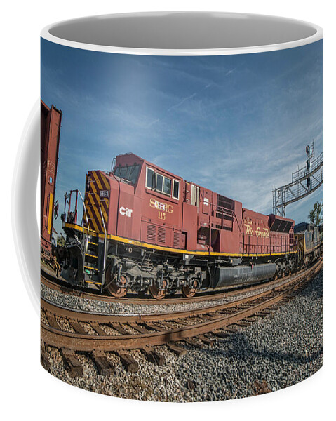 Railroad Coffee Mug featuring the photograph San Luis - Rio Grande 115 by Jim Pearson