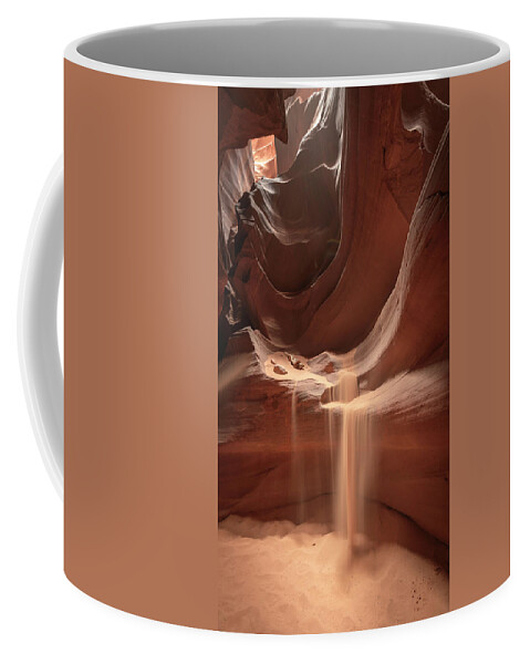 Sandstone Coffee Mug featuring the photograph Sand of Time by Laura Hedien