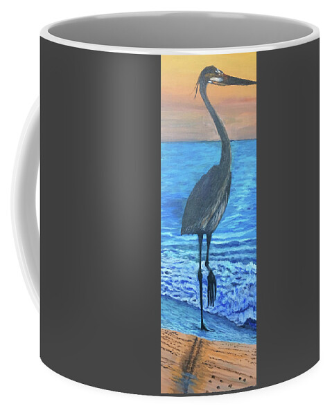Waterfowl Coffee Mug featuring the painting Sandhill Strut by Toni Willey