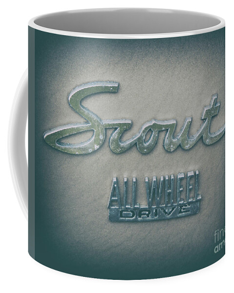 Scout Coffee Mug featuring the photograph Scout All Wheel Drive - Vintage by Dale Powell