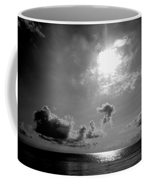Sea Coffee Mug featuring the photograph Sea At Night by Inge Elewaut
