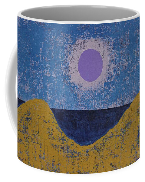 Dune Coffee Mug featuring the painting Sea Dunes original painting by Sol Luckman