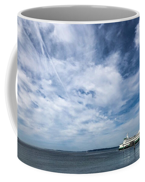 Sea Coffee Mug featuring the photograph Sea Road by Anamar Pictures